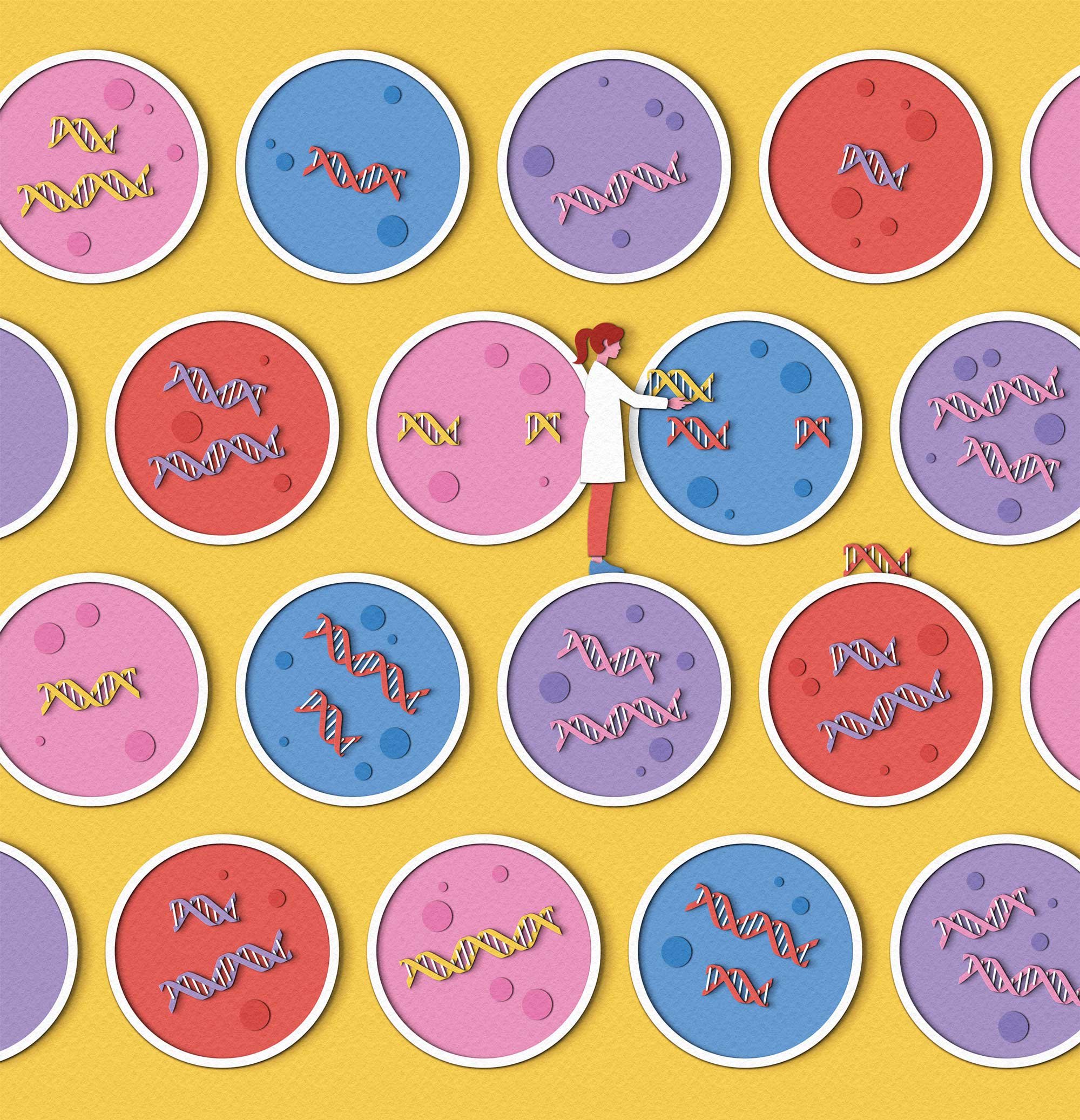 Illustration of gene editing — spread