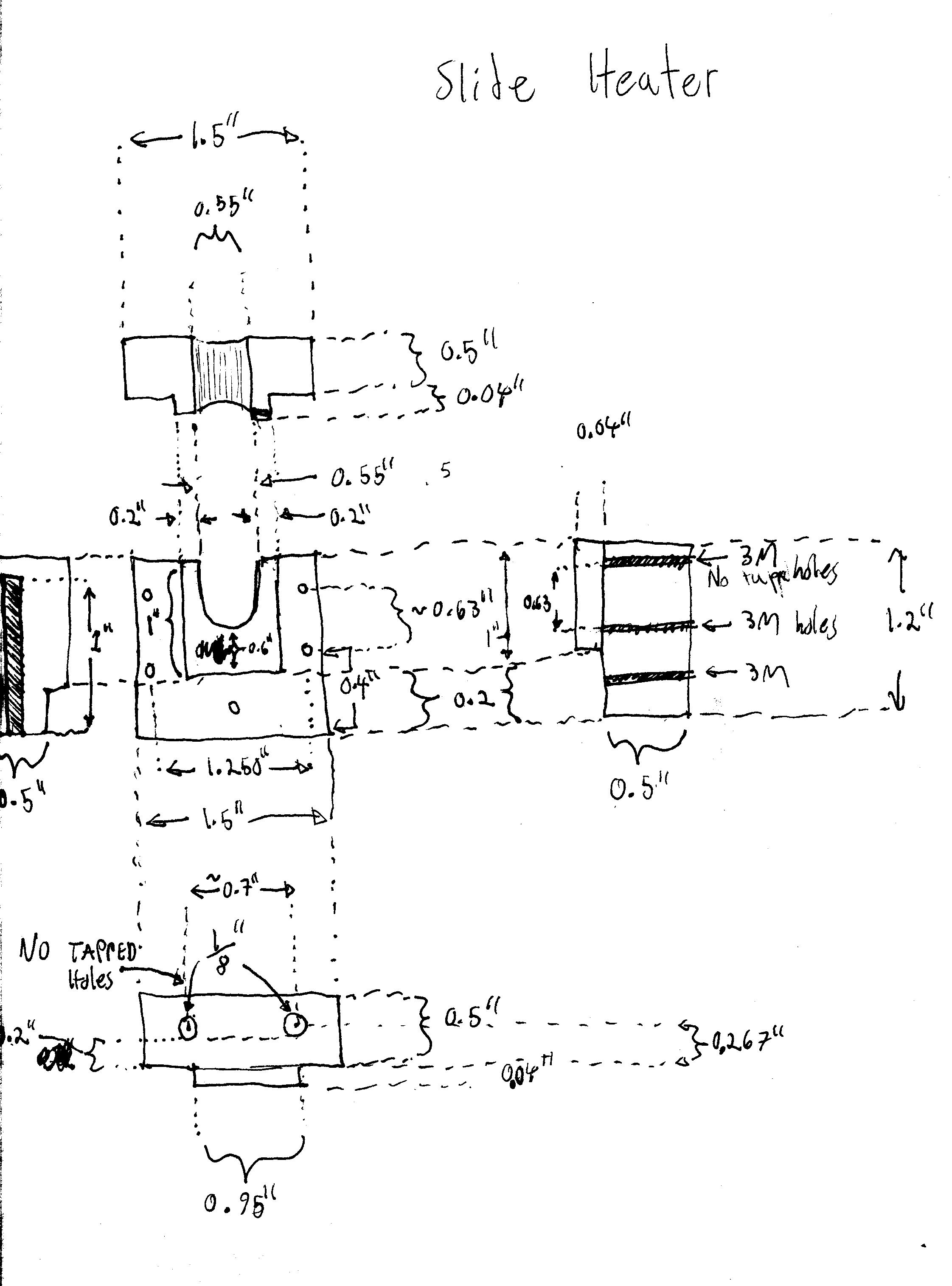 Slide heater 2D